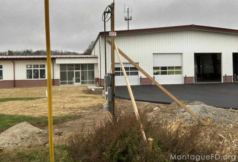 Montague Fire Station Building Progress