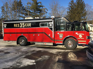 Montague Fire Dept Rescue Truck
