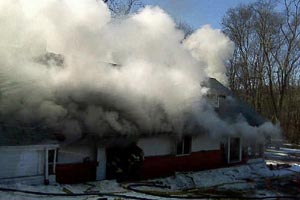 house fire smoke