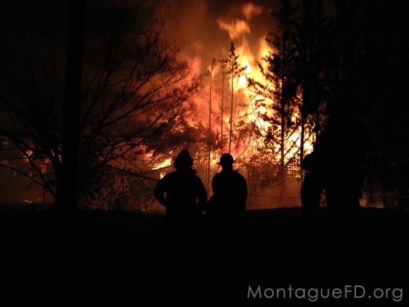 Massive Fire Structure Montague Fire Dept.