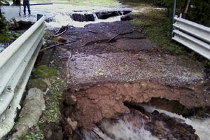 Road Washed out